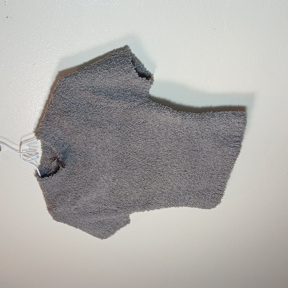 Skims Cozy Knit Cropped T-Shirt size Small/medium - Picture 3 of 5